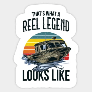 Fischer Legend Fishing Sports Retro Fisherman Boat Sticker